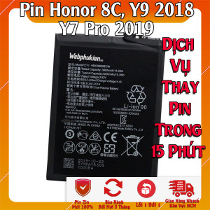Pin Webphukien cho Huawei Honor 8C, Y9 2018, Y7 Pro 2019 Việt Nam HB406689ECW - 4000mAh